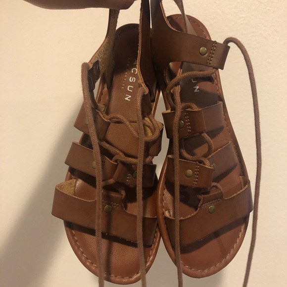 Pac Sun Gladiator Sandals - Picture 1 of 4